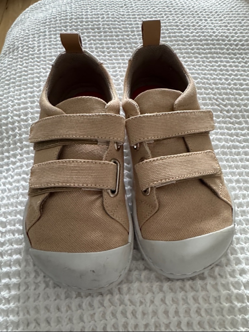 Origo The Easy Hook & Loop Barefoot Toddler Shoes in cotton canvas